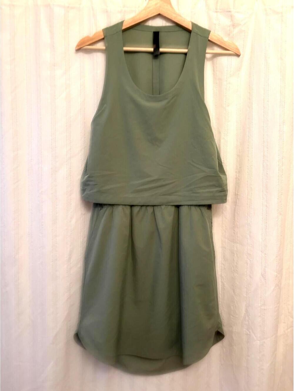 Gorpcore Kyodan Olive Green Sleeveless Dress #hiking #outdoor #lightweight